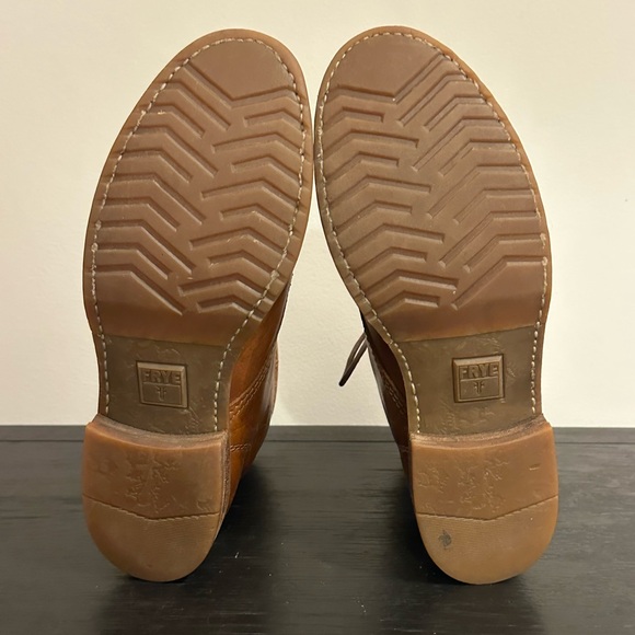 Frye Veronica Combat Boot Brown Lace Up #3476276 Women’s Size 7.5 B - Picture 7 of 11